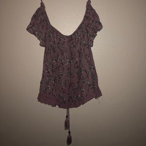 off the shoulder shirt